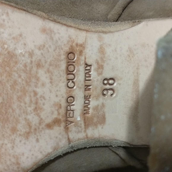 Barneys New York Tan Suede Ankle Boots Vero Cuoio - Picture 6 of 8